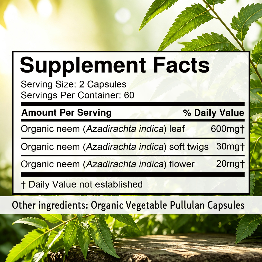 Neem Leaf Capsules - Herbal Su - огляд і ціна Herbal Supplement
