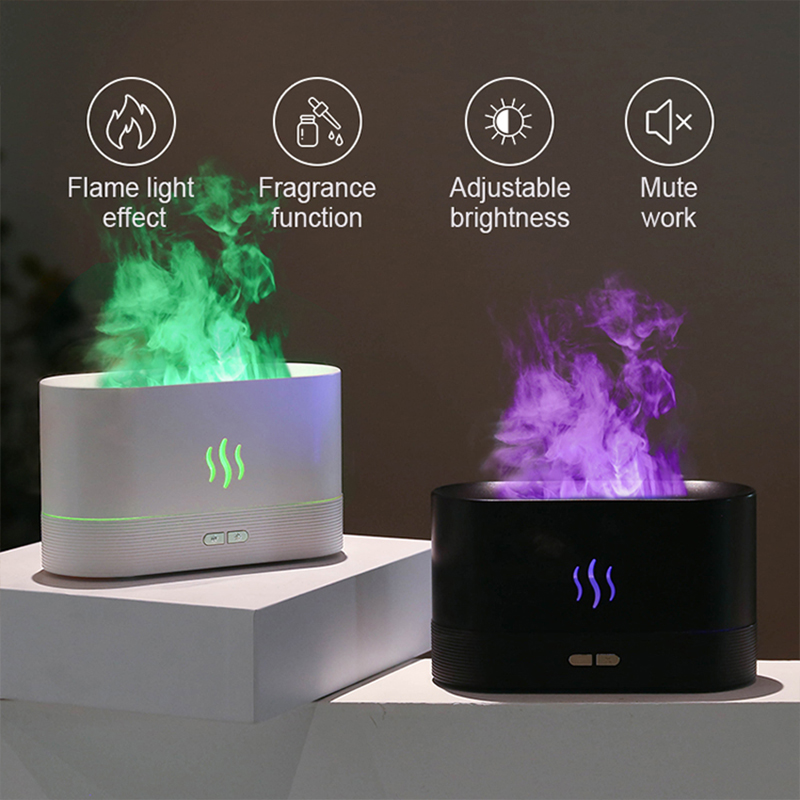 USB Desktop Flame Aroma Diffus - огляд і ціна Lavender Oil