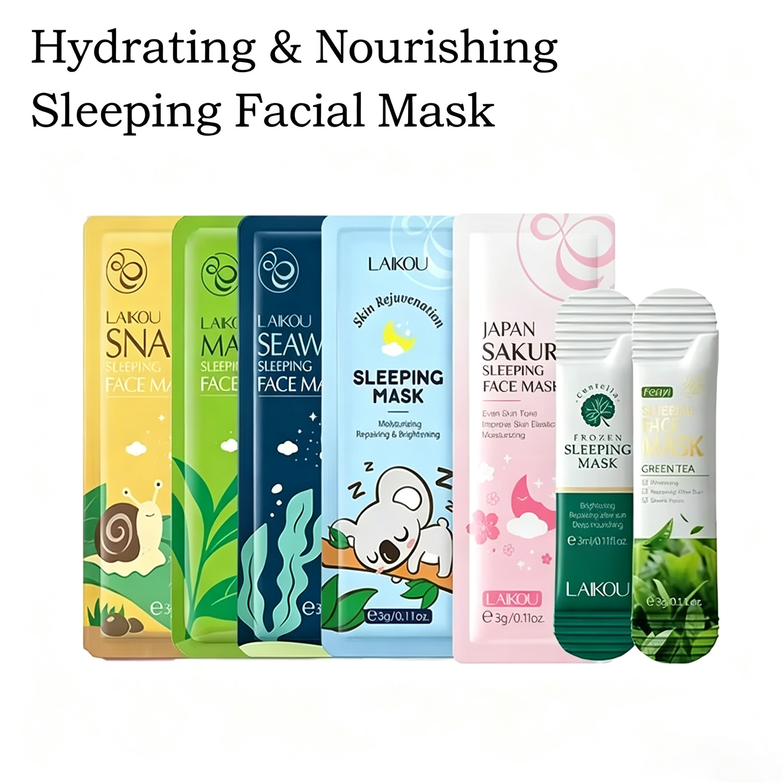 LAIKOU 7PCS Sleeping Facial Ma - огляд і ціна Chamomile Tea